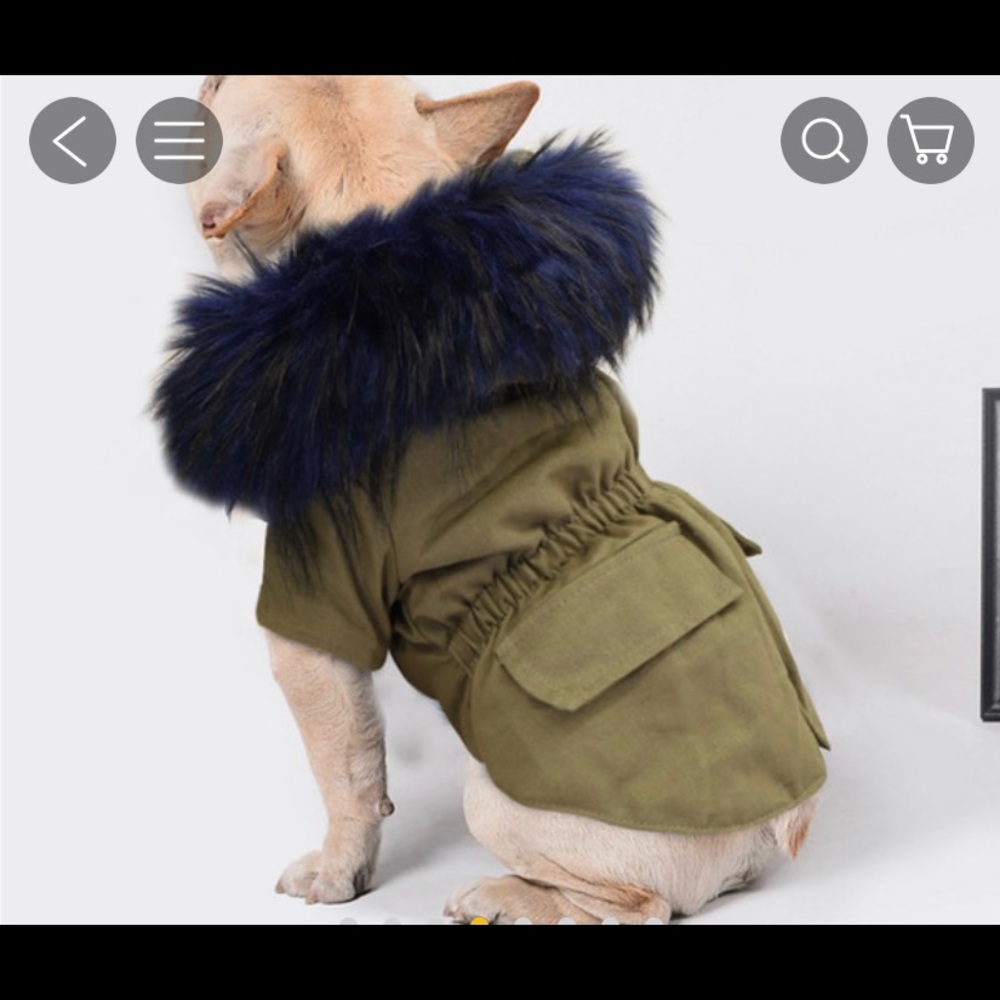 Dog fur coat